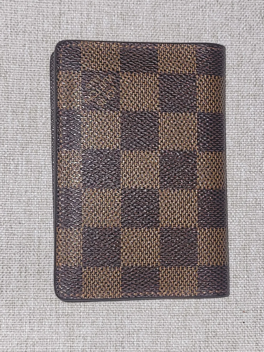 Louis Vuitton Damier Ebene Brown Canvas Pocket Organizer